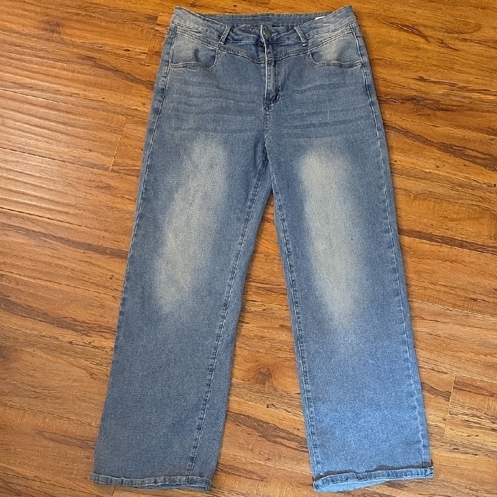 fab'rik Blue Straight Leg Jeans Timeless Design